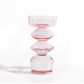 custom colored Scandi glass candle holder candlestick